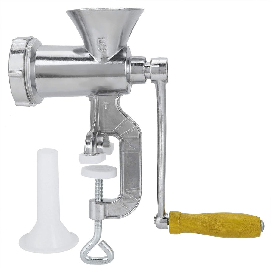 Manual Meat Grinder Sausage Maker Aluminium Hand Crank Mincer