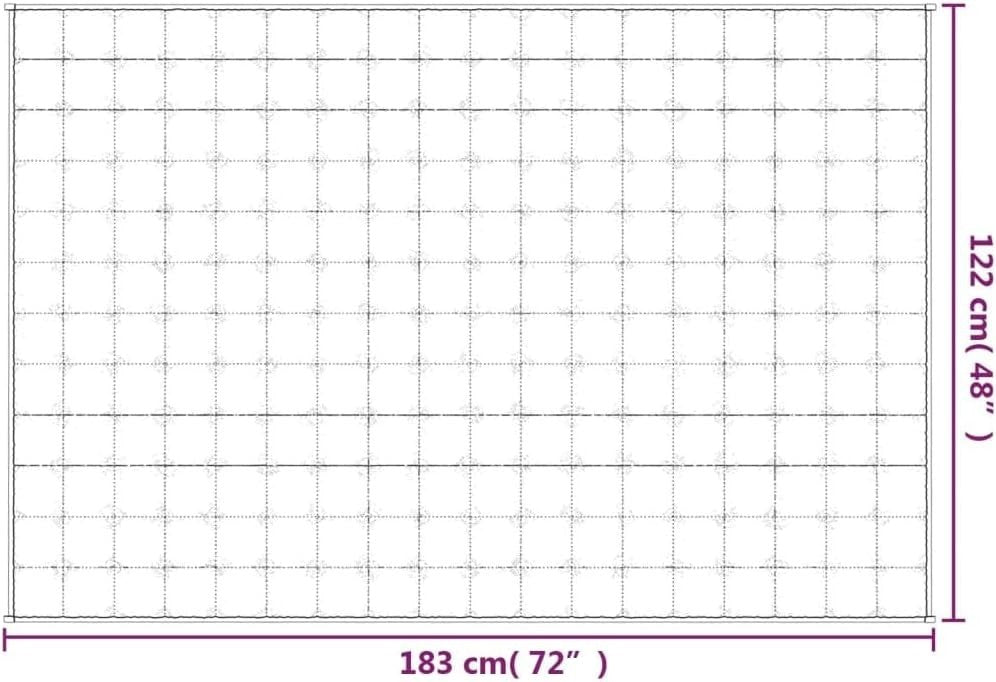 Blue 5kg Weighted Blanket 122x183 cm for Stress & Anxiety Relief