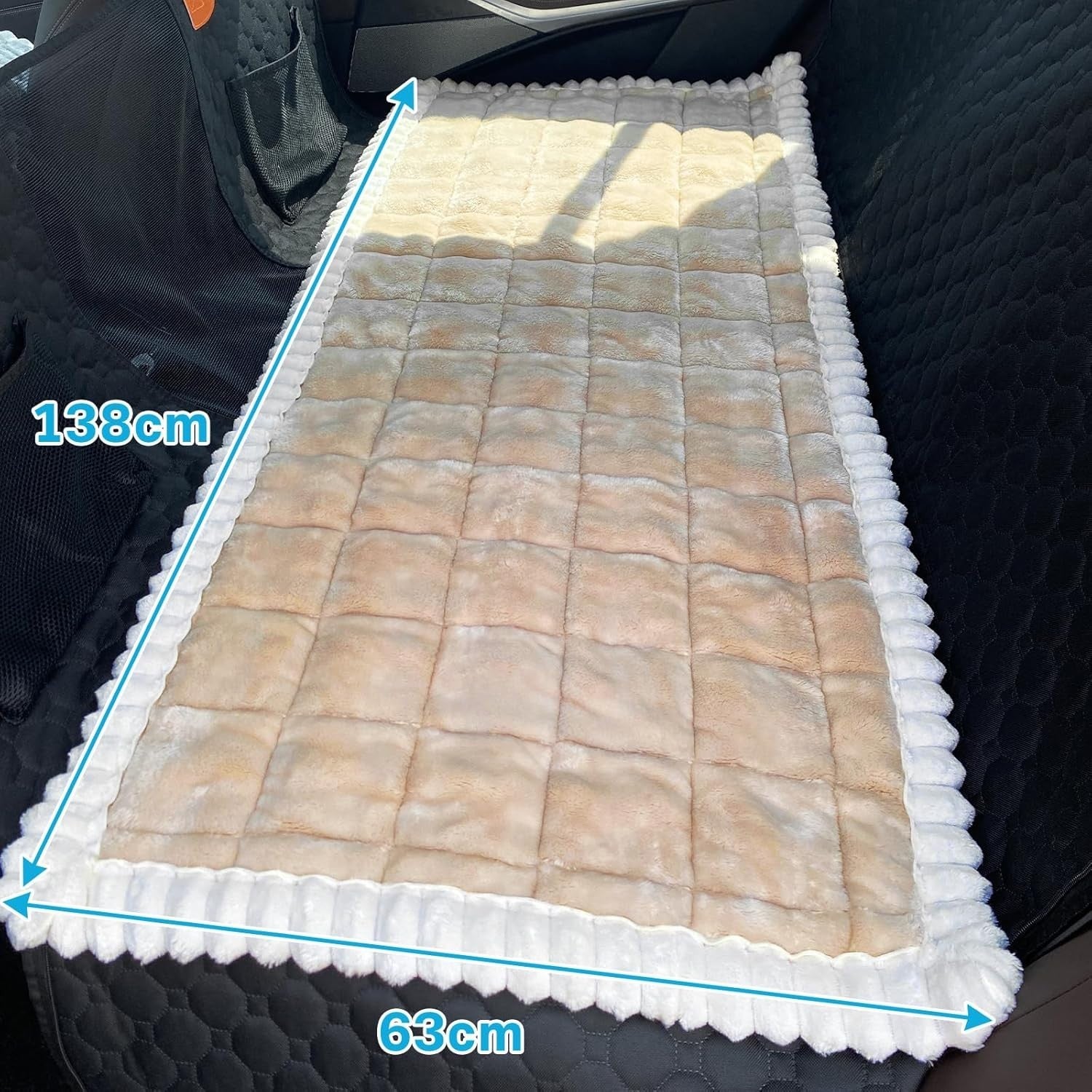 Dog Car Back Seat Bed Mat Non Slip Travel Pet Cover 138x63cm