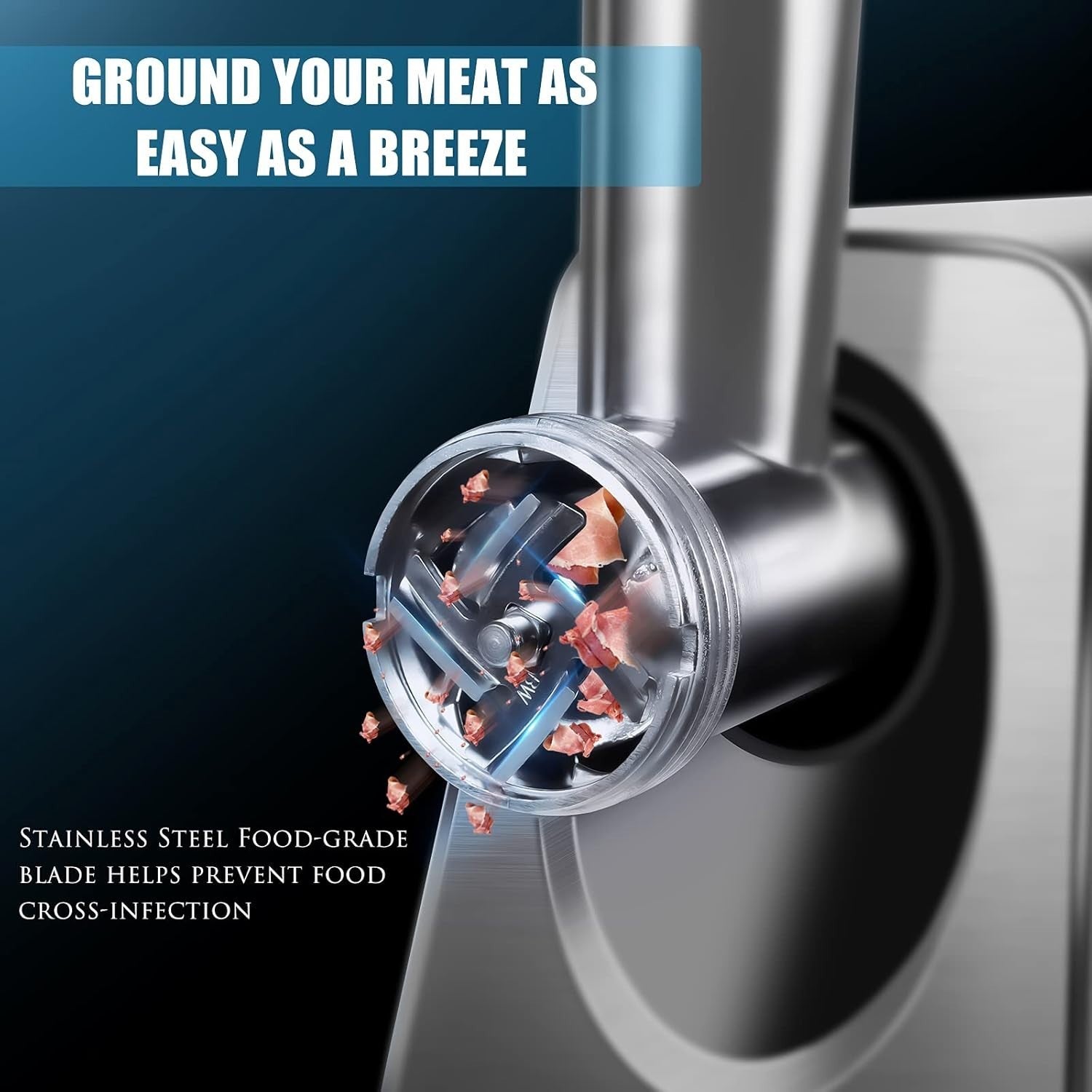 2800W Electric Meat Grinder Sausage Maker Mincer 3 Grinding Plates