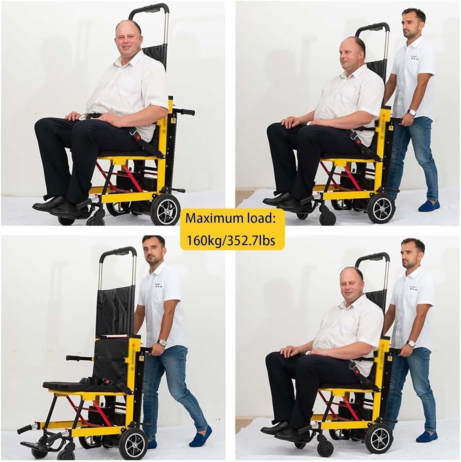 Motorized Stair Climber Chair Foldable Mobility Lift Wheelchair 160kg