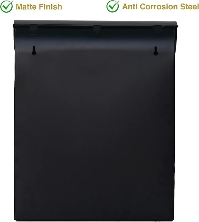 Weatherproof Wall Mounted Mailbox – Easy Access Flap, Rustproof Aluminium