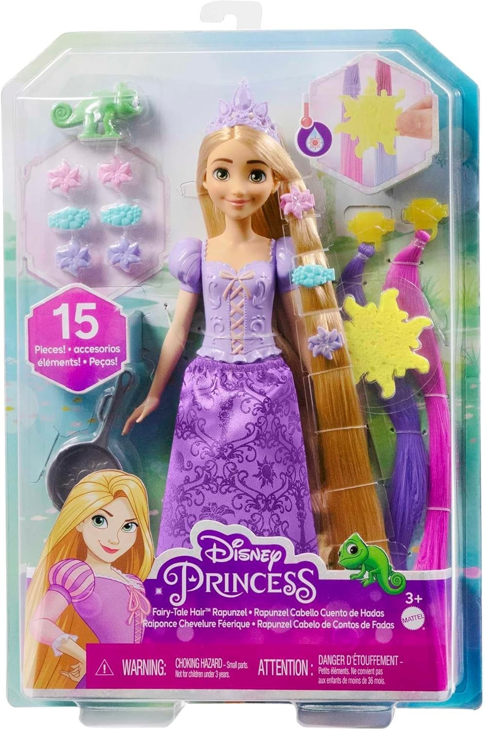 Color Change Hair Fashion Doll Long Hair Styling Set Chameleon