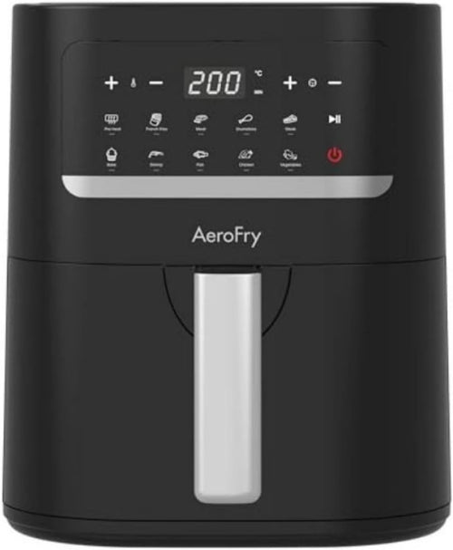 4.5L Digital Air Fryer Oil-Free Cooker Timer 10 Presets Non Stick Basket