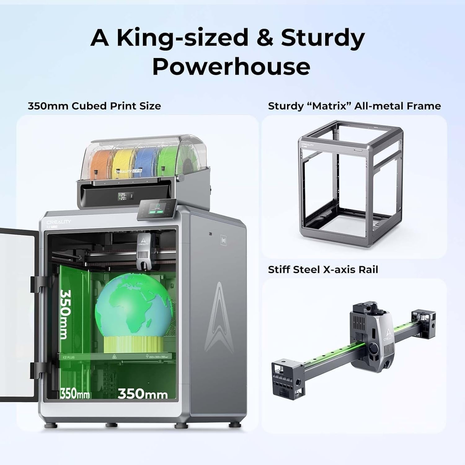 High Speed 16 Color 3D Printer 600mm/s Large Build AI Level