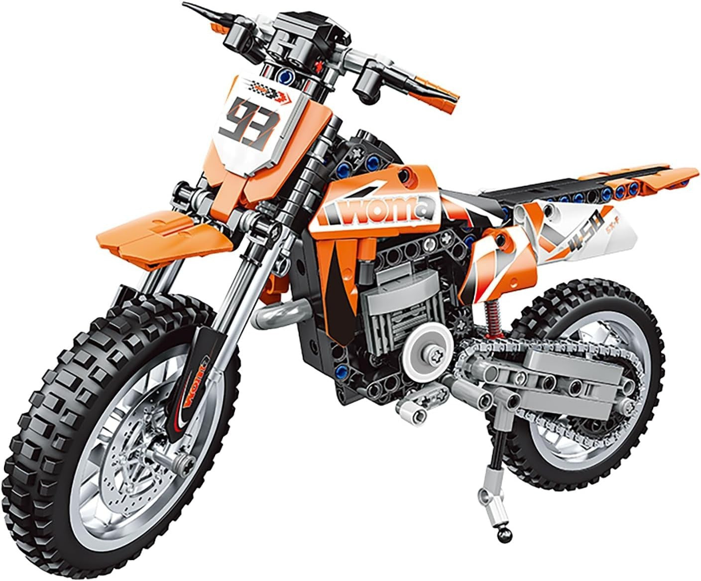Motorcycle Racing Model Kit 434 pcs, STEM Building Set for Kids & Adults