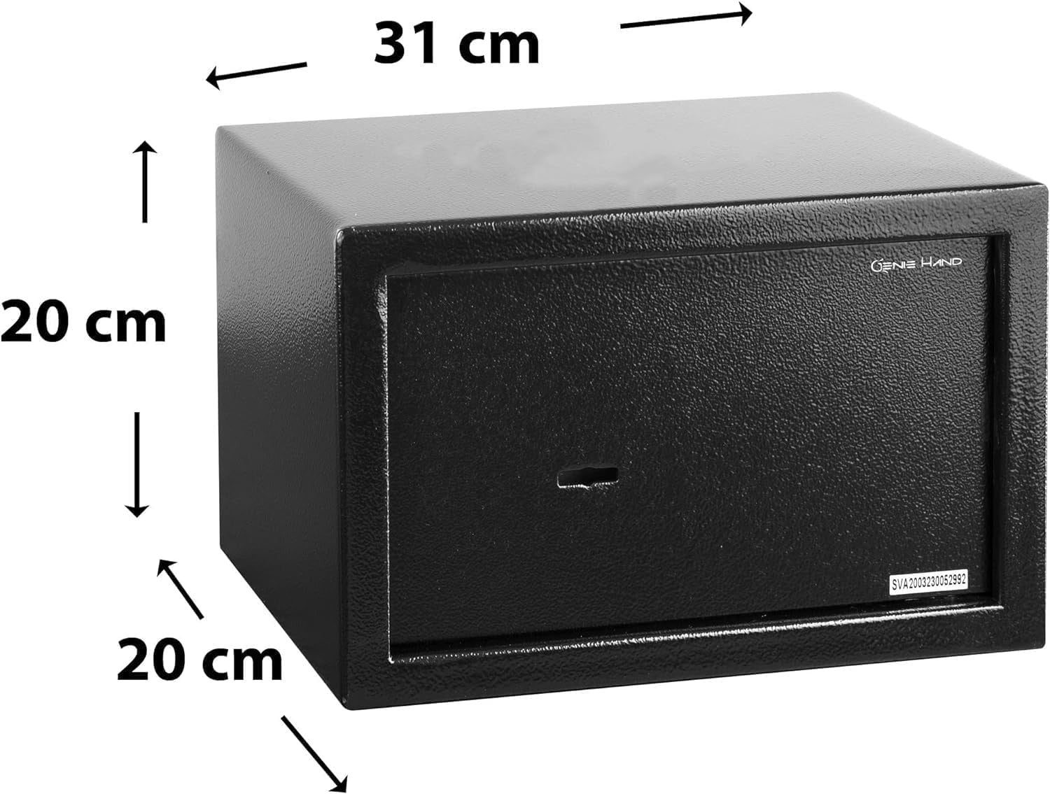 10L Steel Security Safe Box Double Key Lock Home Cash Storage
