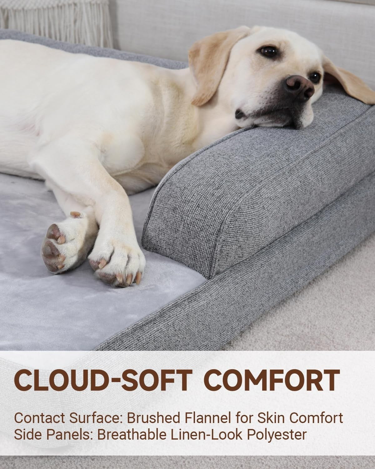 104x68cm XL Orthopedic Dog Bed Waterproof Sofa Washable
