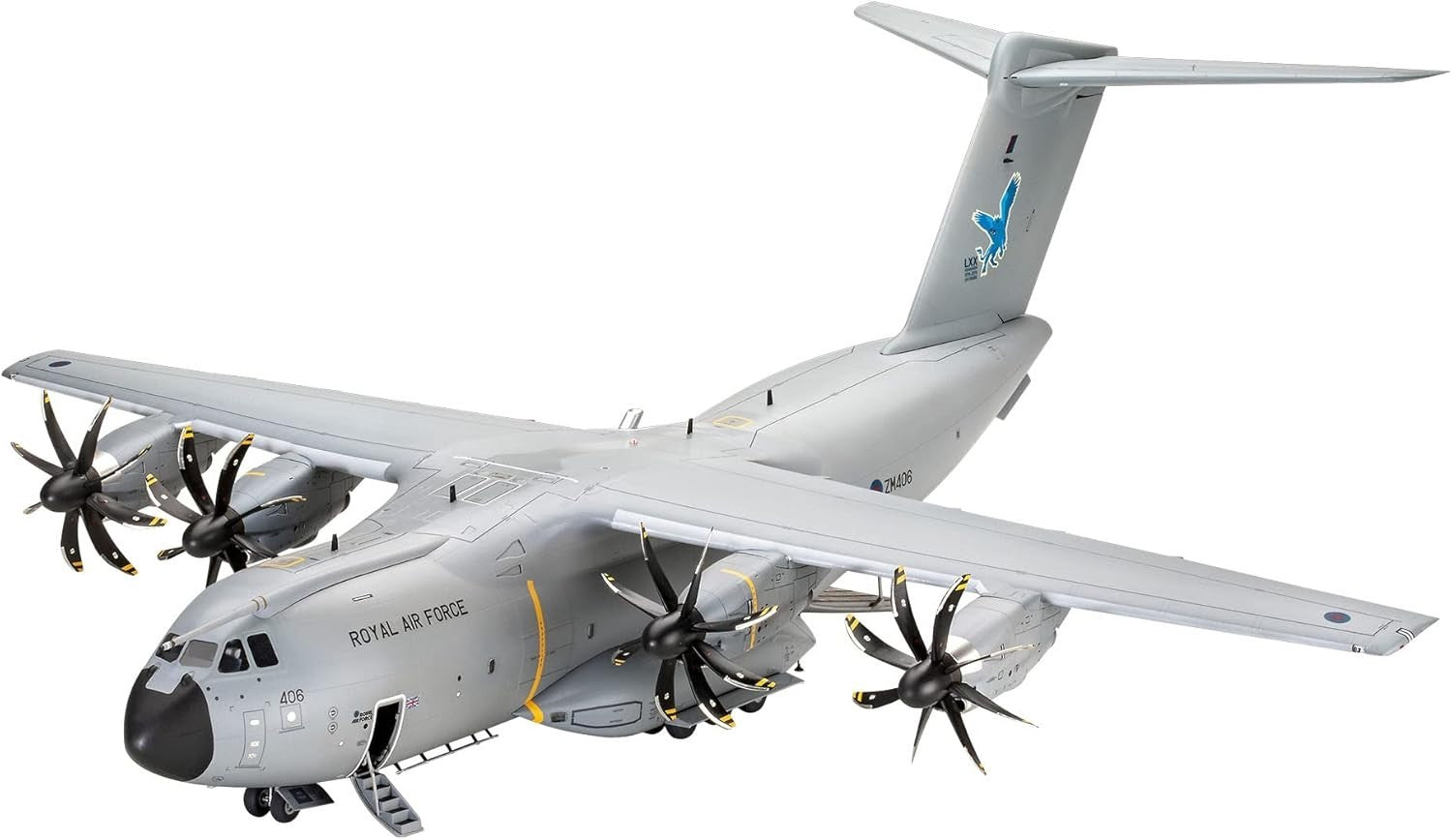 1:72 Airbus A400M Atlas RAF Military Cargo Plane Model Kit Unpainted Plastic