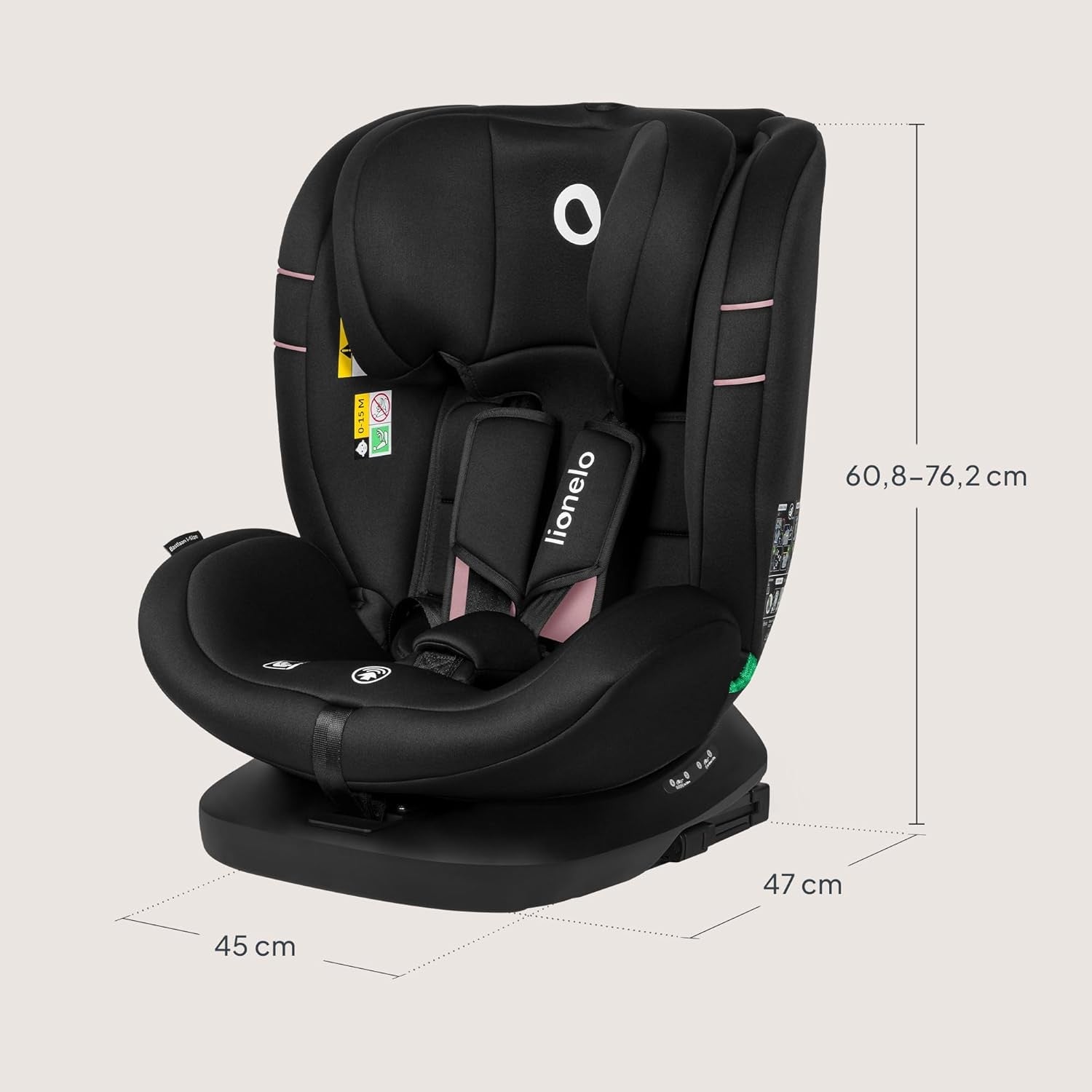 360° Swivel ISOFIX i-Size Car Seat 0–12 Years Rear & Forward Facing