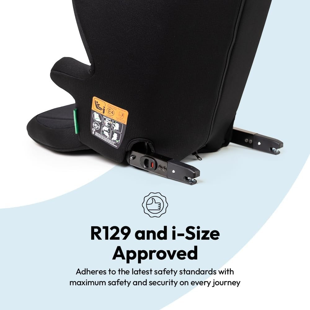 i-Size Booster Car Seat 100–150cm Foldable Travel Lightweight ISOFIX