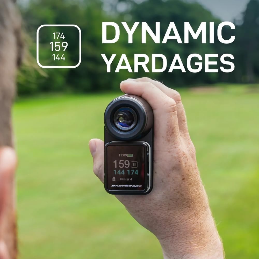 Golf Laser Rangefinder with GPS Cart Magnet Slope Performance Tracking