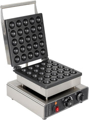 1750W Commercial Mini Pancake Maker | 25-Hole Non-Stick Electric Crepe & Waffle