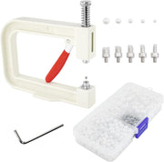 Pearl Setting Hand Press Machine Kit White Beads Rivet Tool DIY