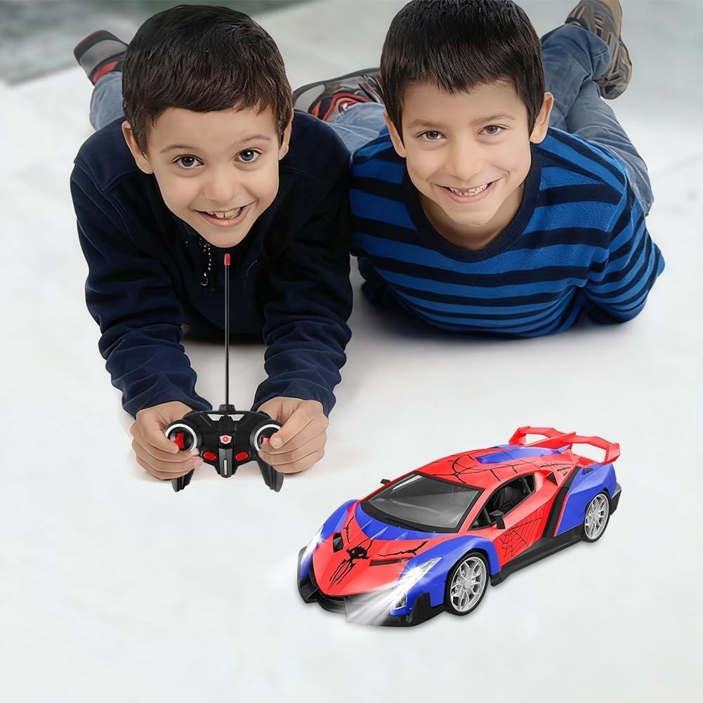 Spider RC Car 1:18 for Kids – Driftable Remote Control Car with Lights