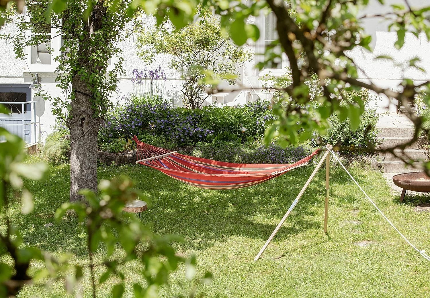 Cayenne Weatherproof Spreader Bar Hammock – 1 Person, Vibrant & Durable