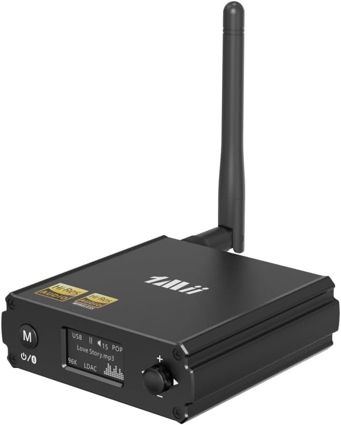 HiFi Bluetooth 5.1 Audio Receiver DAC LDAC aptX HD OLED Display RCA Output