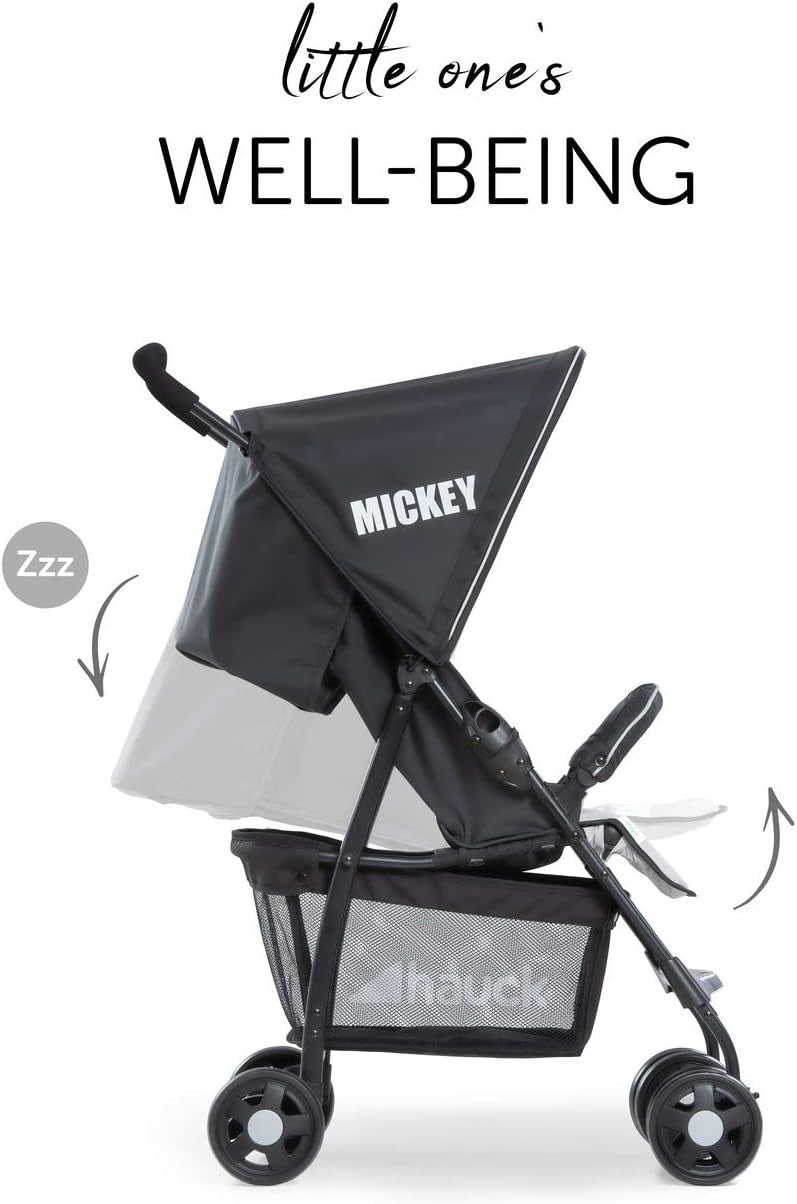 Mickey Stars Travel Pushchair Ultra Lightweight 5.9kg Compact Fold Buggy