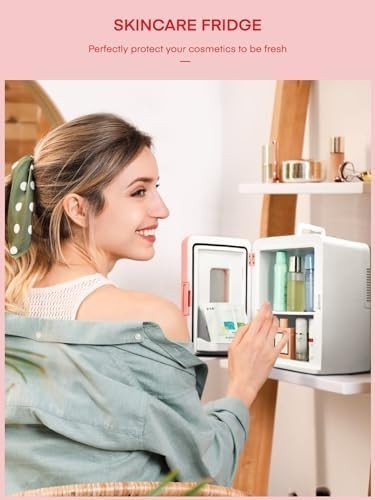 Mini Fridge 15L Portable Cooler & Warmer AC/DC Compact Pink