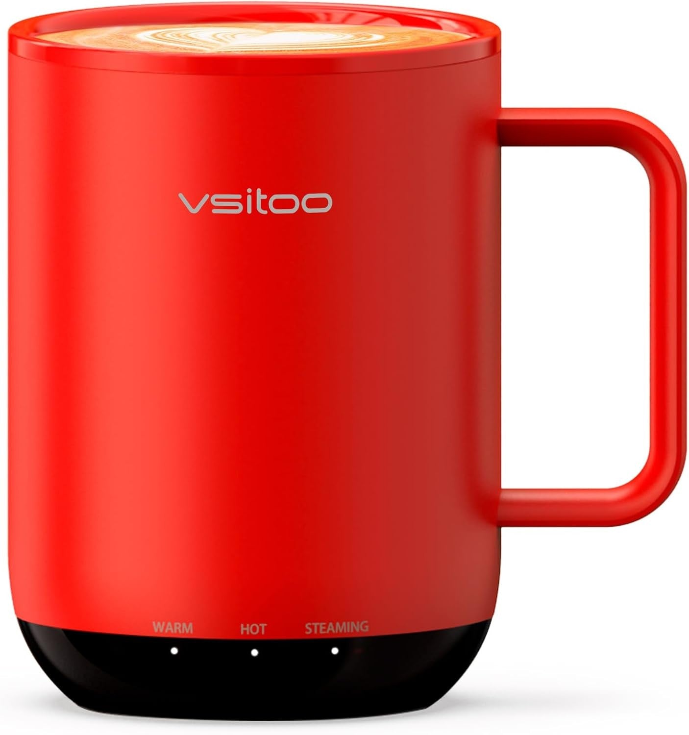 Smart Heated Coffee Mug 14oz Temp Control 120-150°F Warmer Red