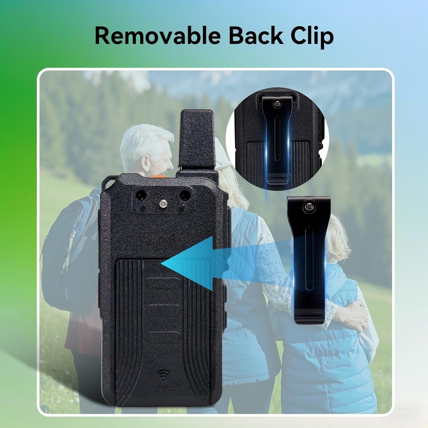 Mini Rechargeable Walkie Talkies PMR446 VOX Long Battery 2 Pack