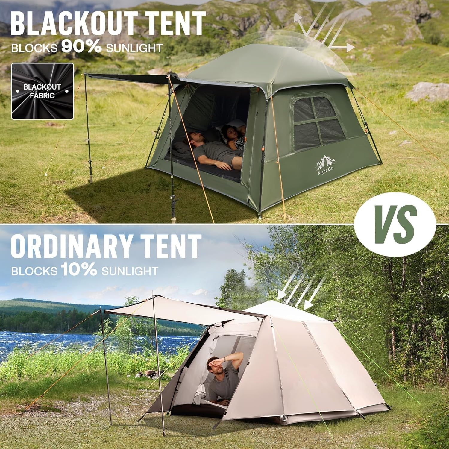 Pop Up Camping Tent 1-4 Person Waterproof Festival