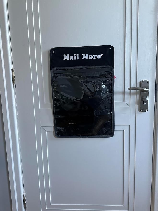 Letter Box Catcher Zip Pocket | Draft Excluder | Secure Mail Holder for Doors
