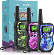 Kids Walkie Talkies 3 Pack Camouflage 2 Way Radios 3KM Range VOX LCD