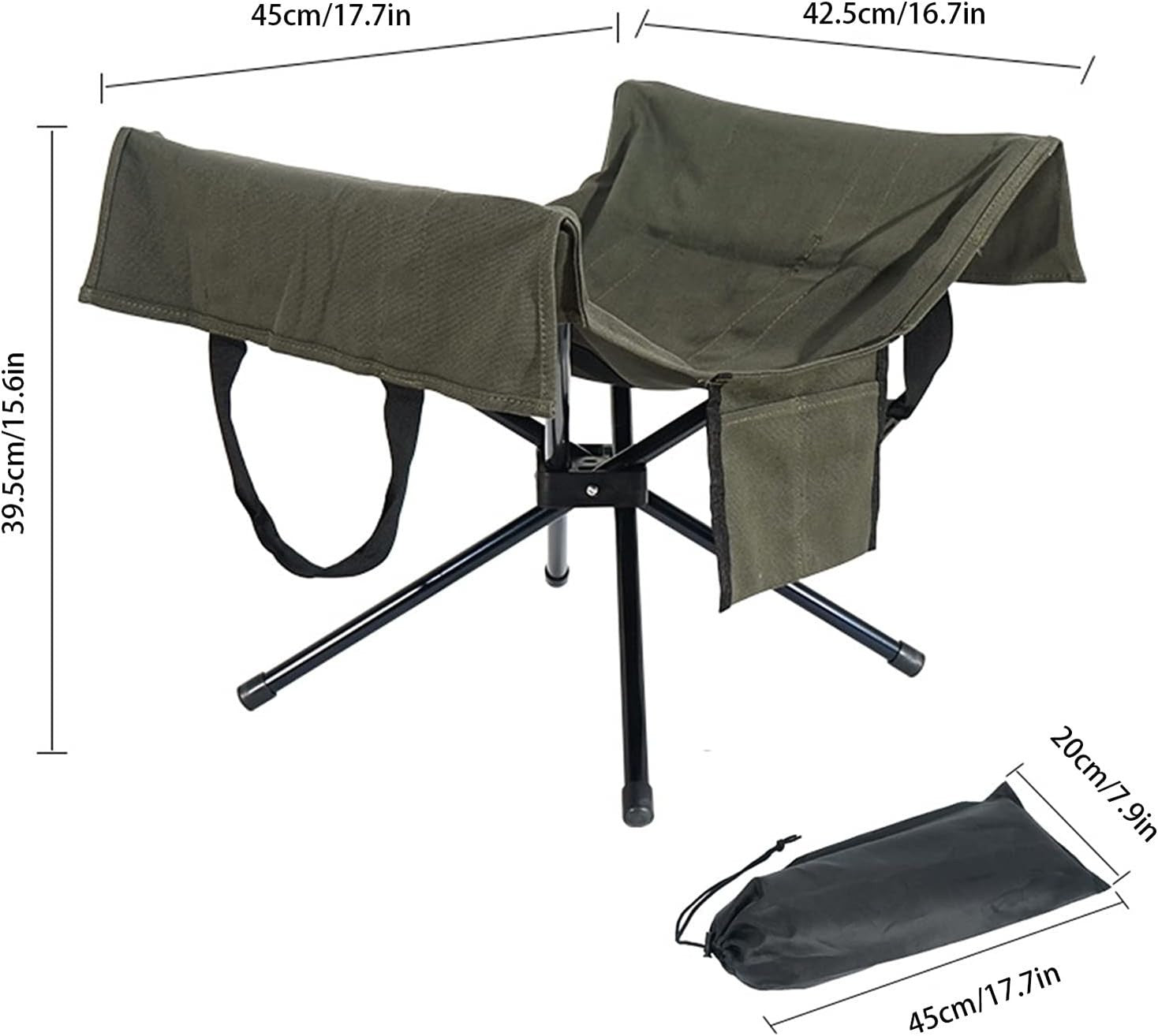Large Canvas Firewood Log Carrier – Foldable Tote for Camping & Fireplace