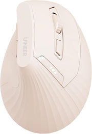Vertical Wireless Ergonomic Mouse Bluetooth Rechargeable Pink