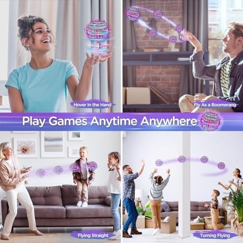 Hand-Controlled Flying Orb Ball Toy with RGB Lights for Kids & Teens