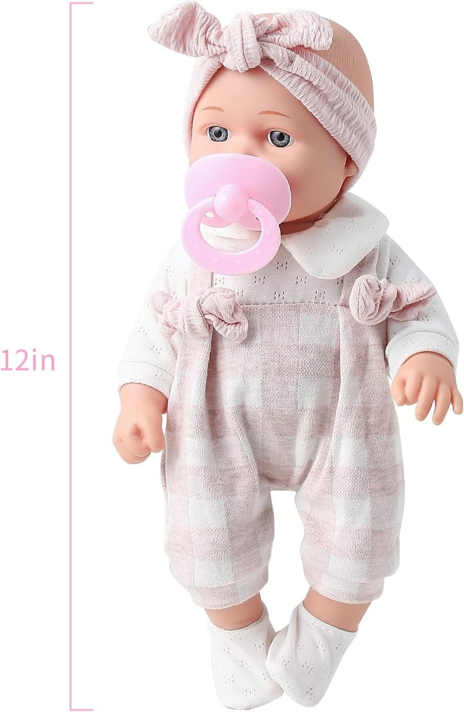 Baby Doll Gift Set 12 Inch w Blanket Bottle Pacifier Kids Toy