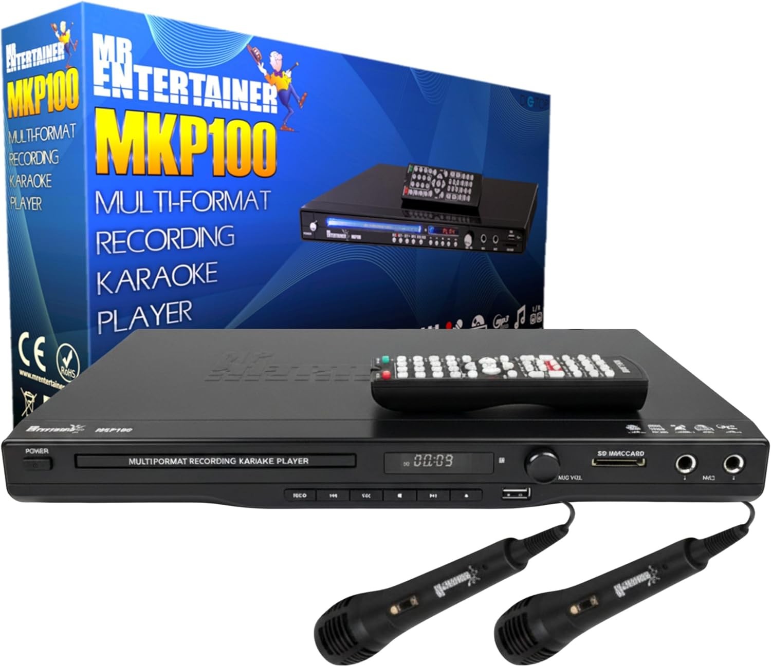CDG DVD MP3G Karaoke Machine HDMI USB Record Rip Player