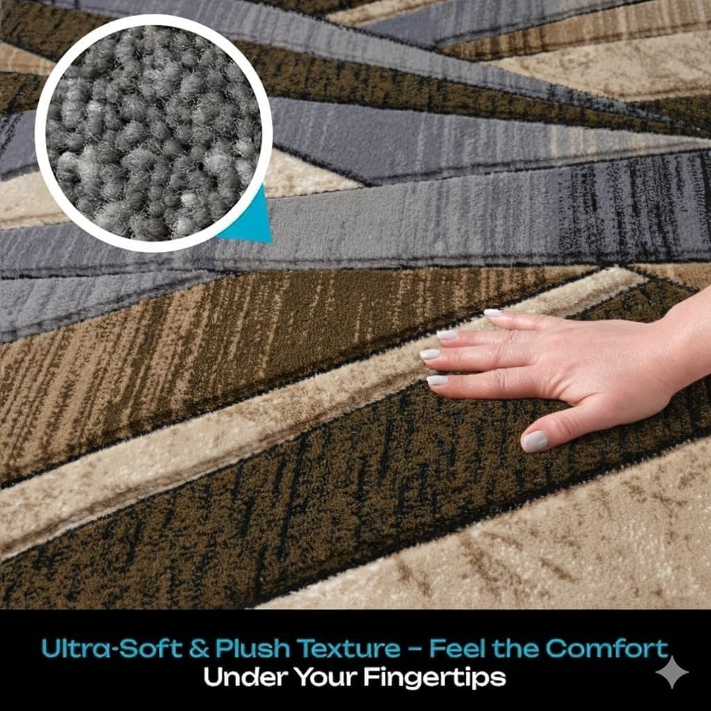 Modern Non Slip Door Mat Rug 50x80cm Soft Thick Kitchen Hallway Carpet