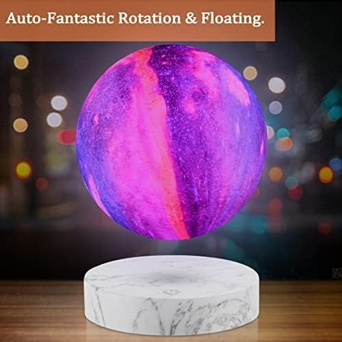 Levitating 3D Moon Lamp 16 Colors Magnetic Marble Base Night Light