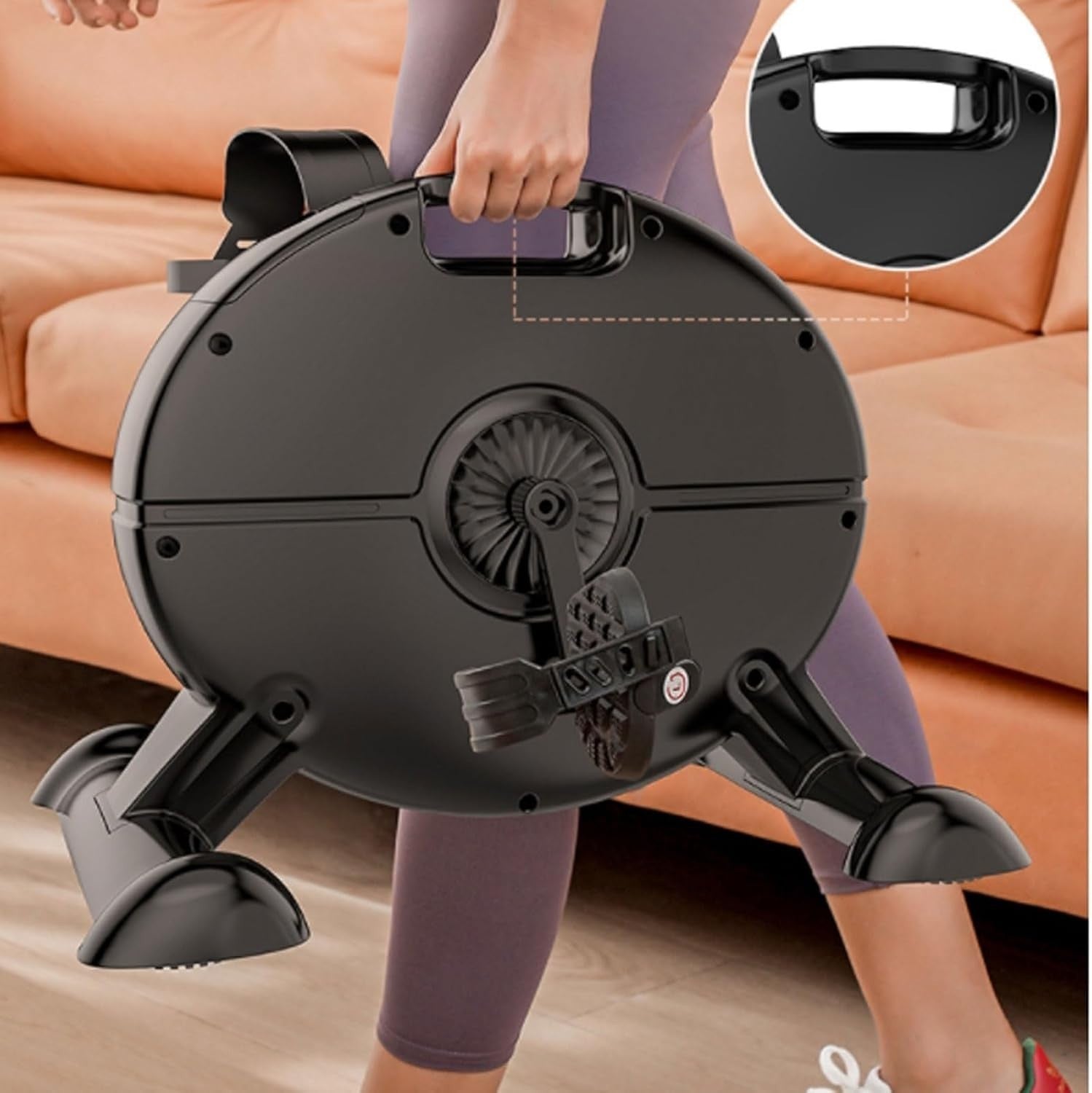 Quiet Electric Pedal Trainer LCD Adjustable Seated Arm Leg Bike