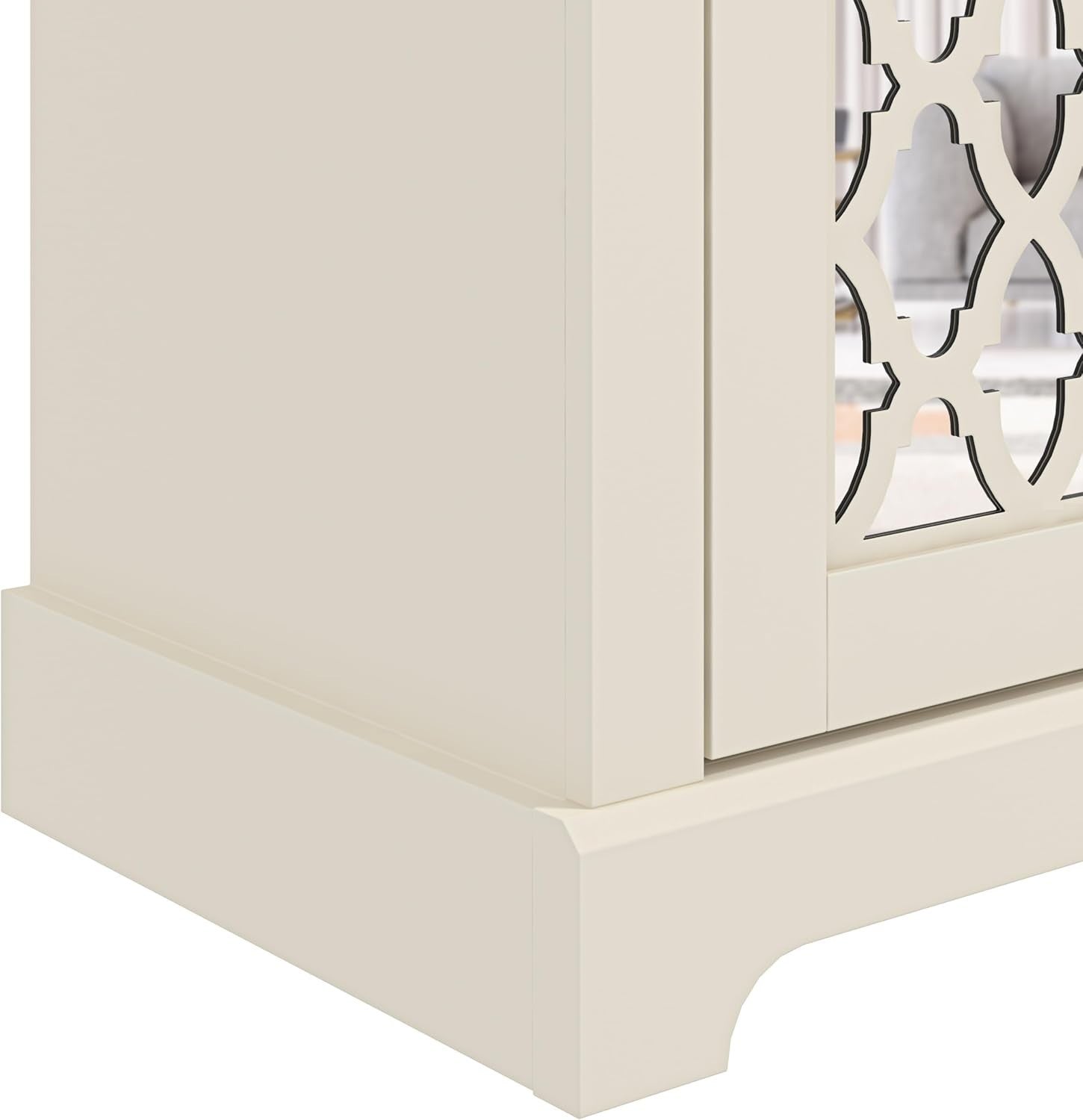 TV Unit for 65 Inch TV Cabinet with Doors Storage Shelf Media Console