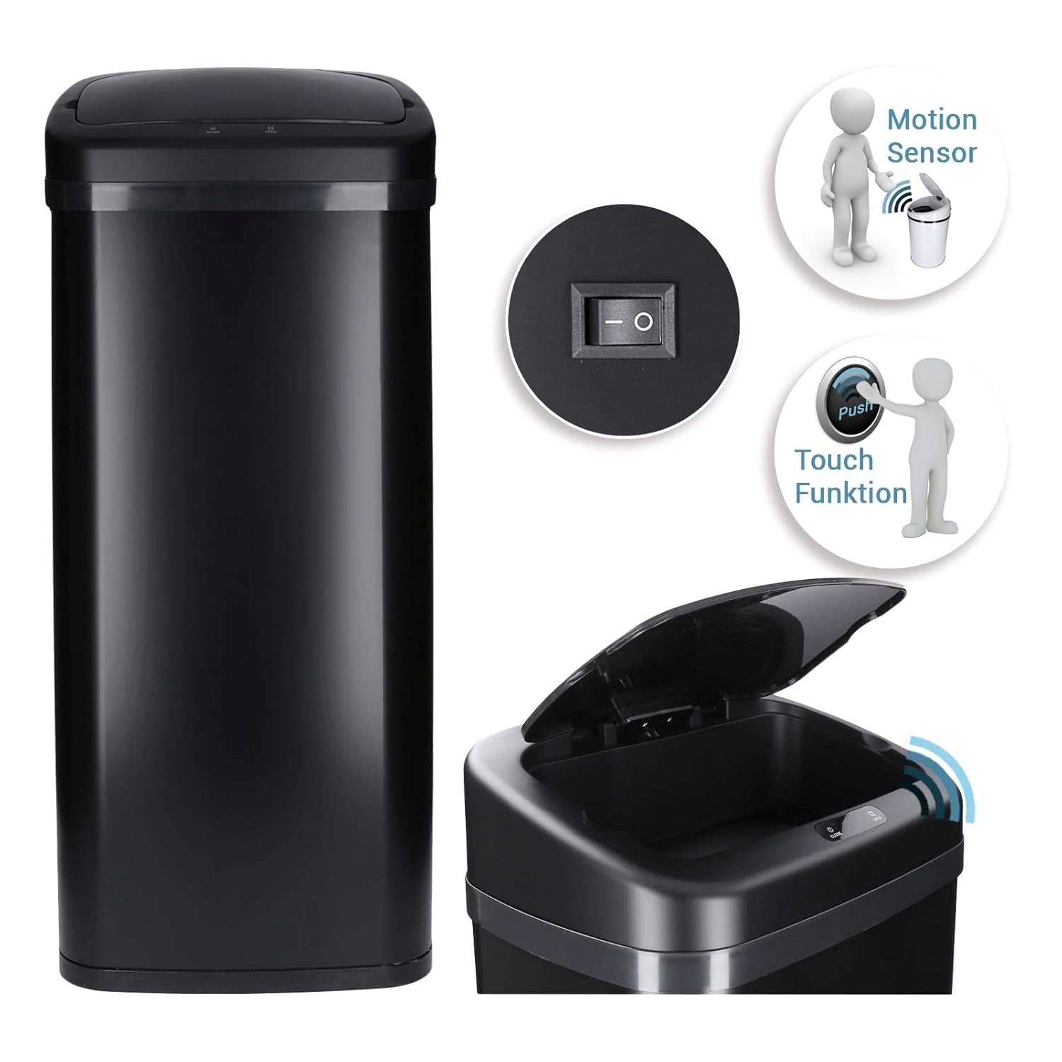 40L Automatic Sensor Kitchen Bin Touchless Soft Close