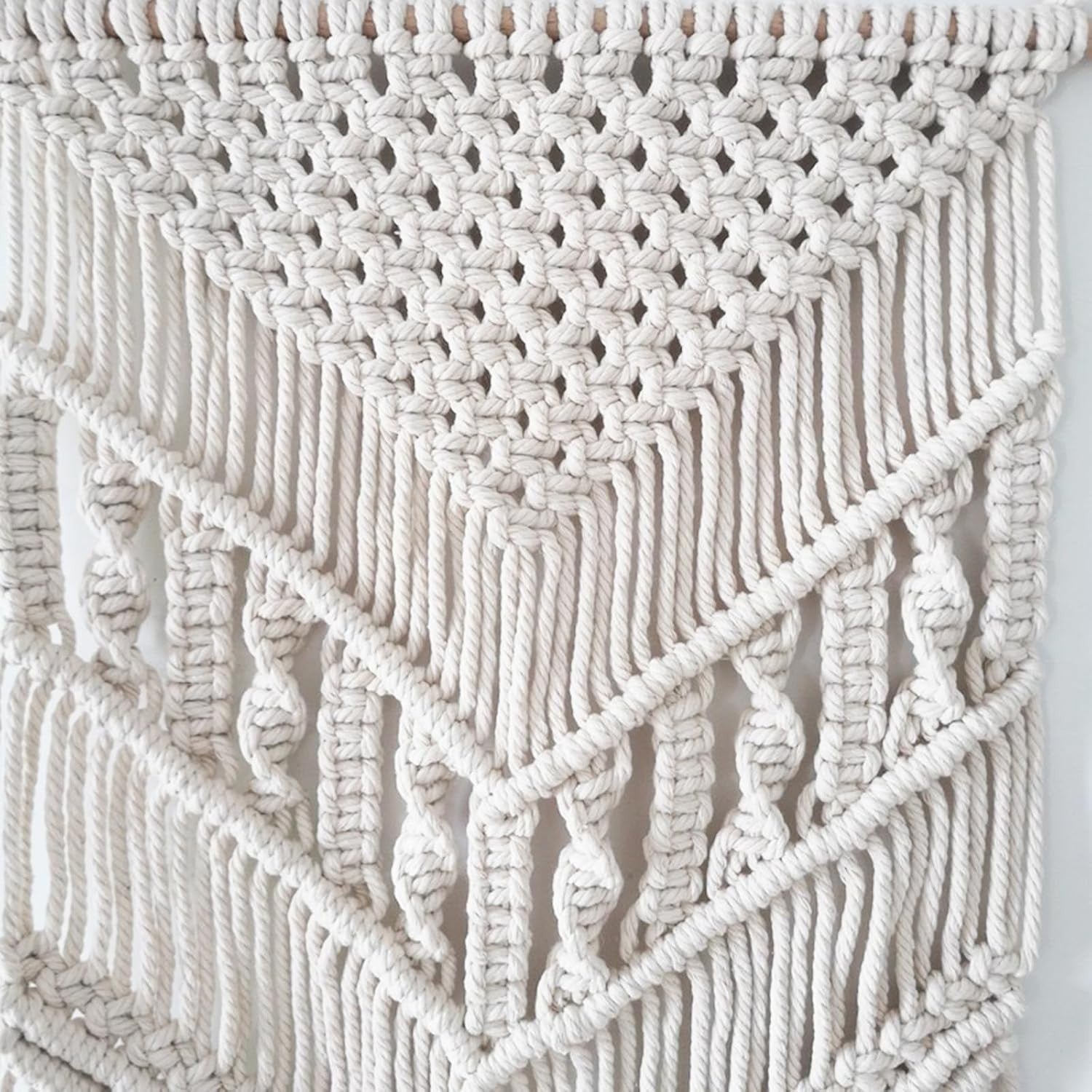 Boho Wall Decoration, Macrame Wall Hanging Tapestry with Tassels