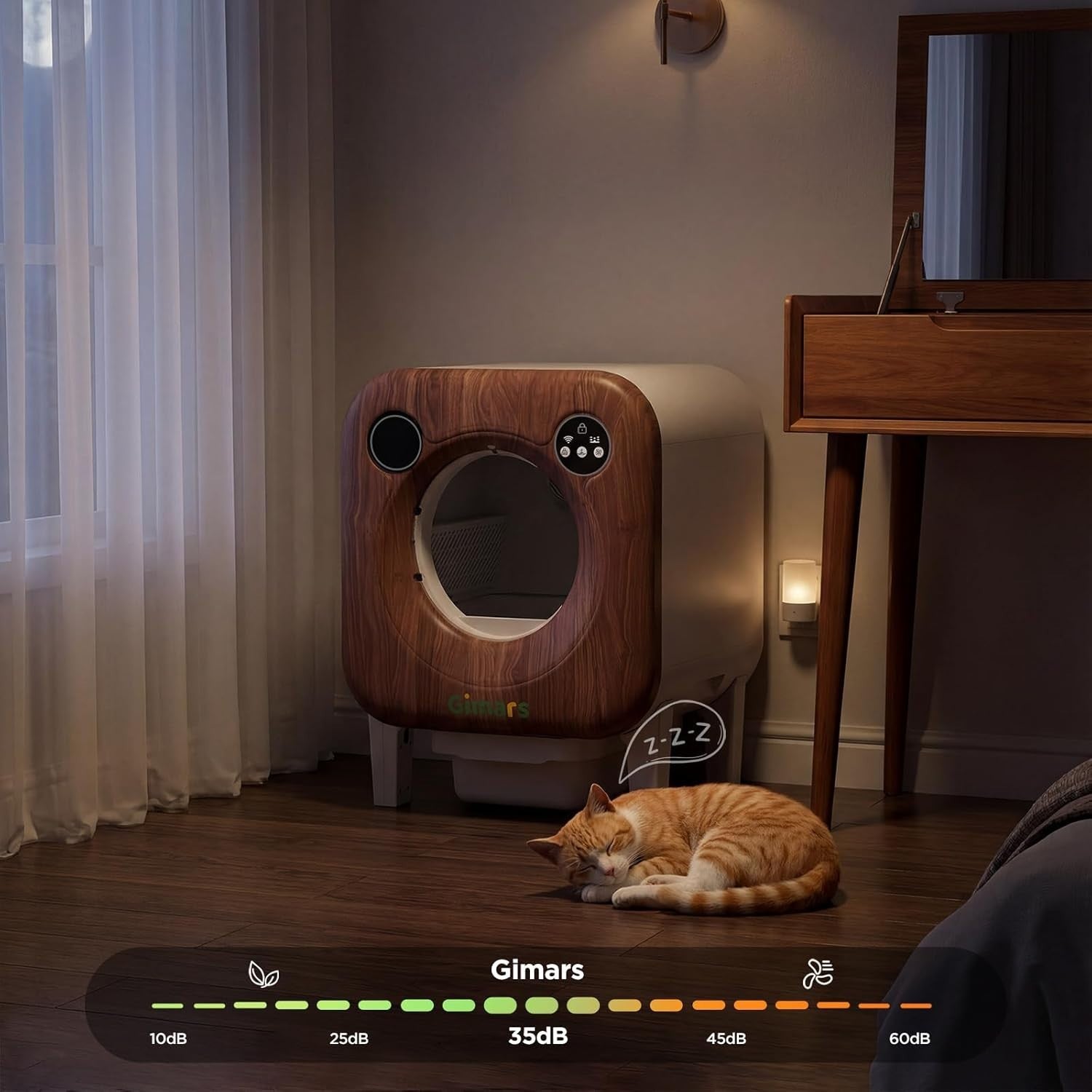 XXL Self Cleaning Cat Litter Box 90L App Control Odour Control Tray