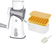 Portable Manual Ice Crusher Snow Cone Slushie Maker Hand Crank