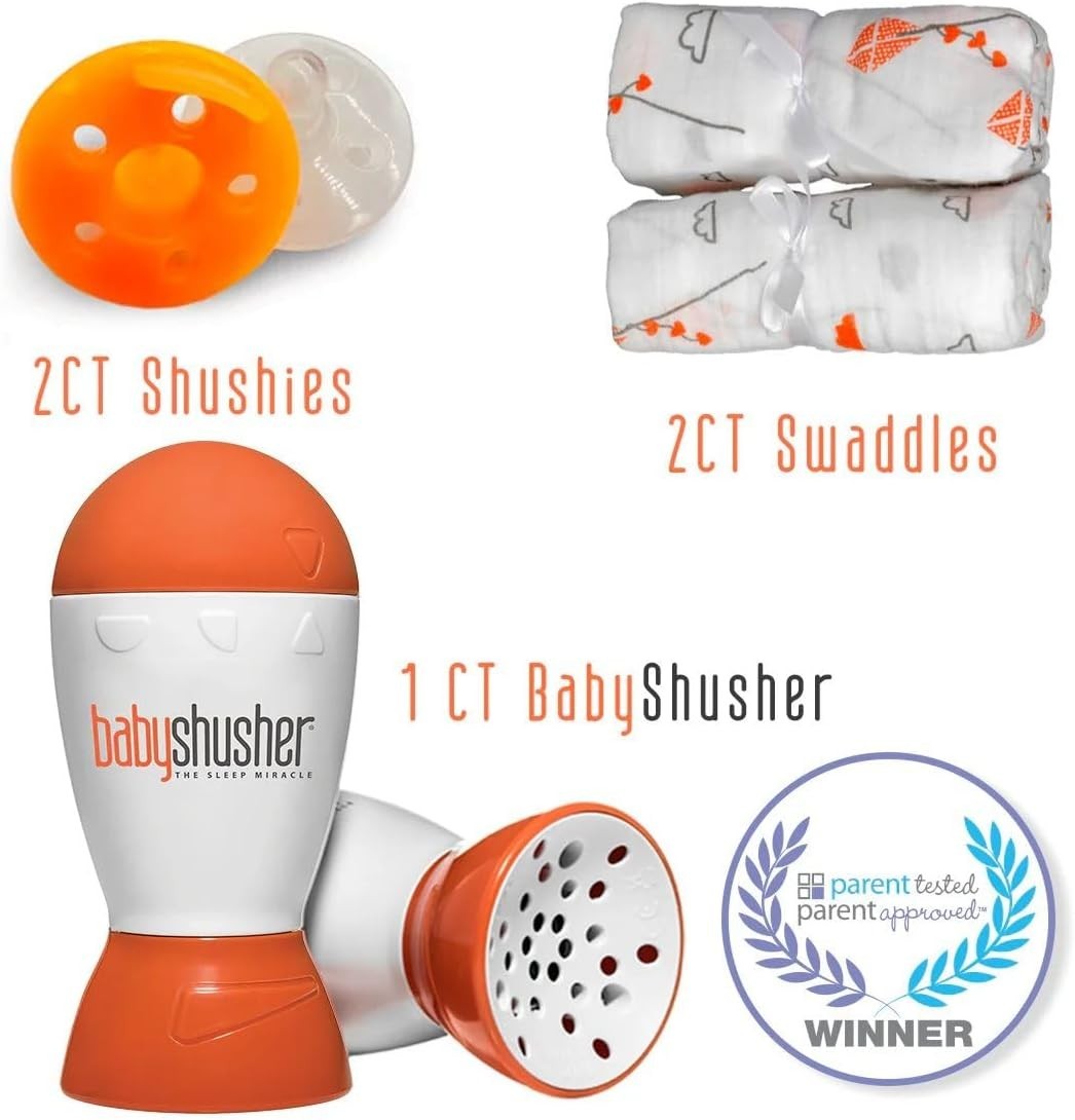 Baby Sleep Sound Machine with Pacifiers & Swaddle Blankets – Calming Set