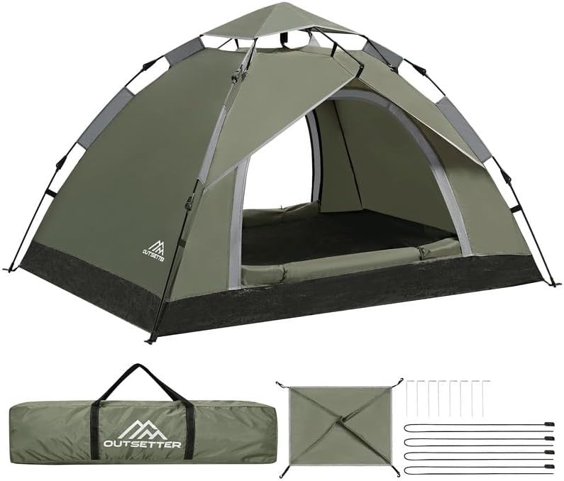 Instant Pop Up Camping Tent 4 Season Waterproof Dome