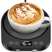 Smart Electric Mug Warmer – Adjustable Coffee & Tea Warmer, Black