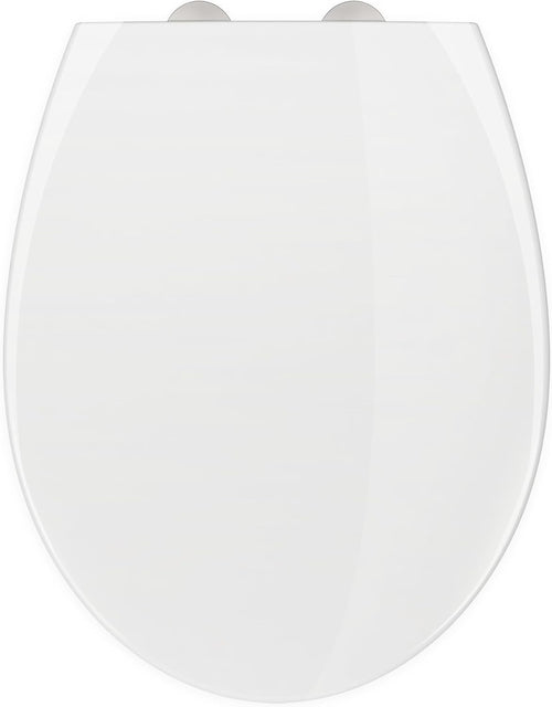 Soft Close White Toilet Seat UF Quick Release Dual Fix Adjustable Hinges Oval