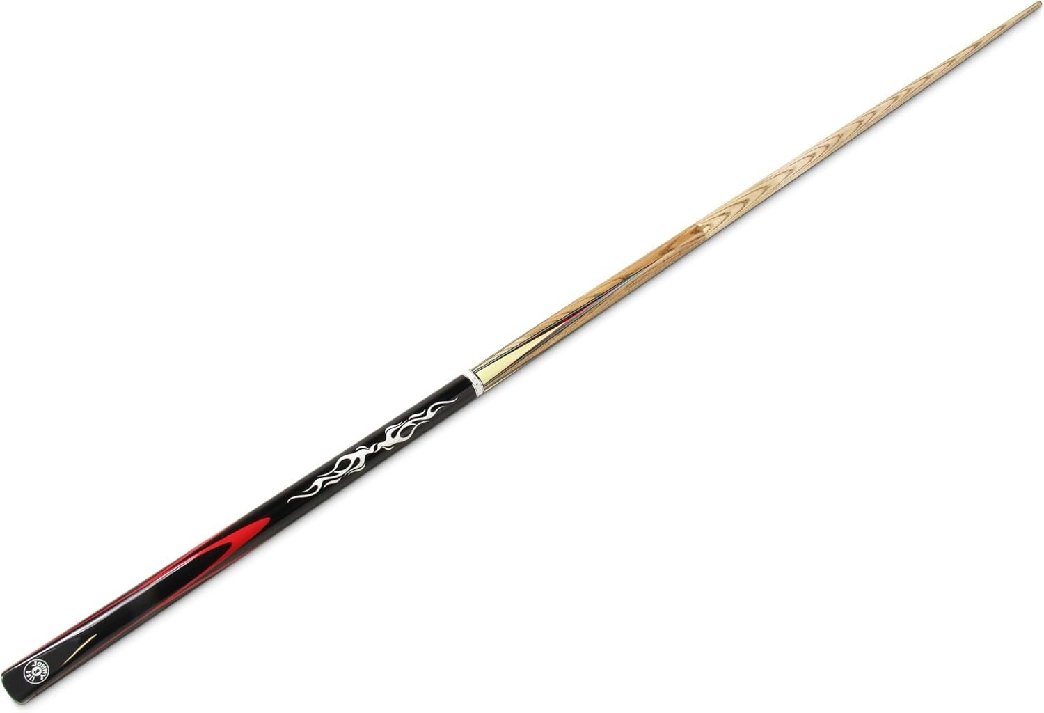 57in English Pool Cue 8.5mm Tip Ash Shaft Centre Joint Low Deflection