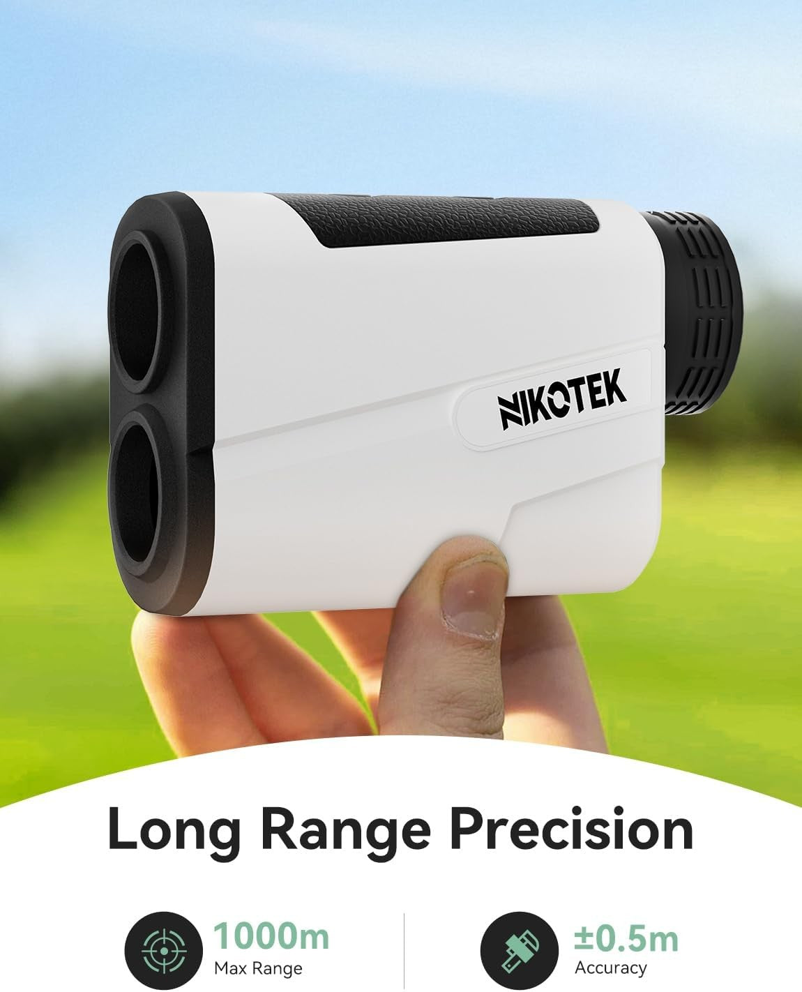 Golf Range Finder 1000 Yards Slope Flag Lock Rechargeable Laser