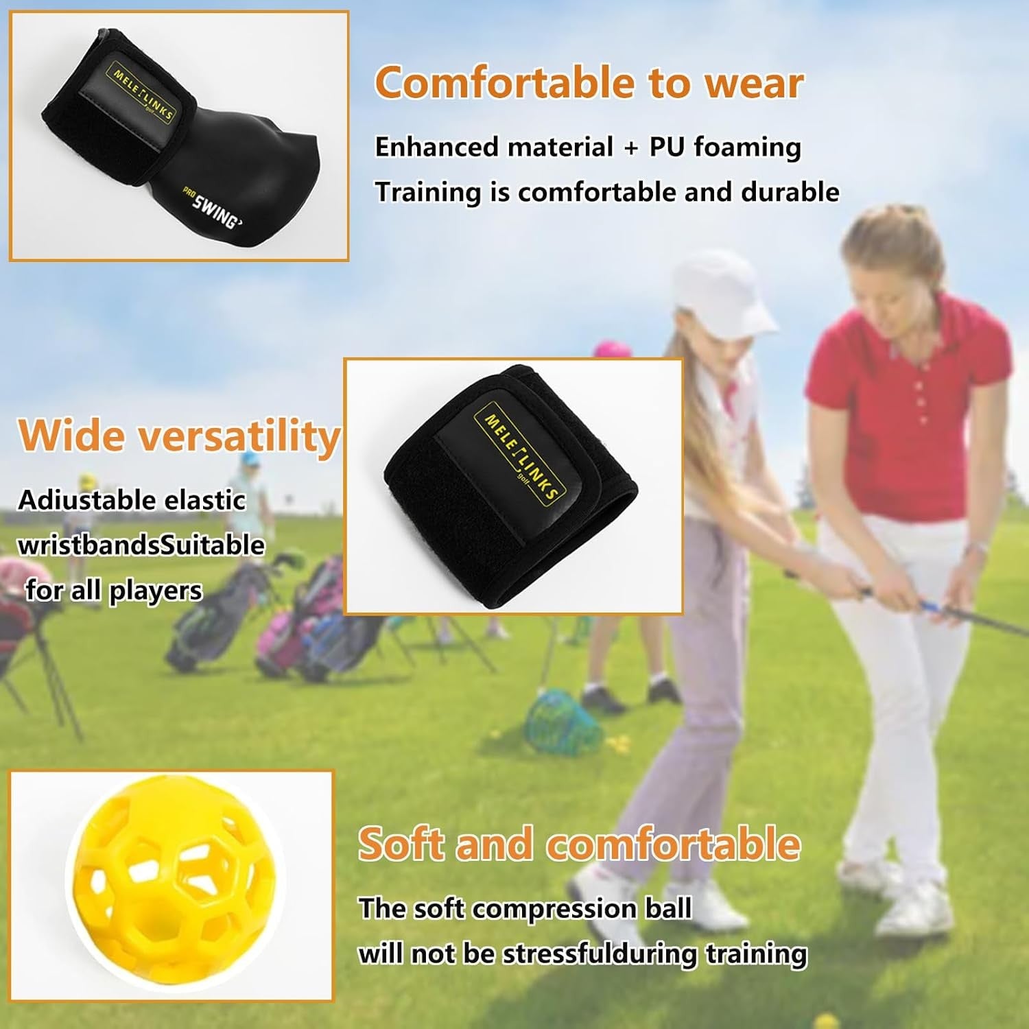 Golf Swing Trainer Ball Wrist Training Aid Set