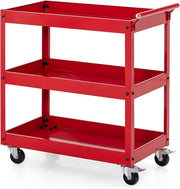 Heavy Duty Tool Trolley 3 Tier Rolling Metal Service Cart with Locking Wheels
