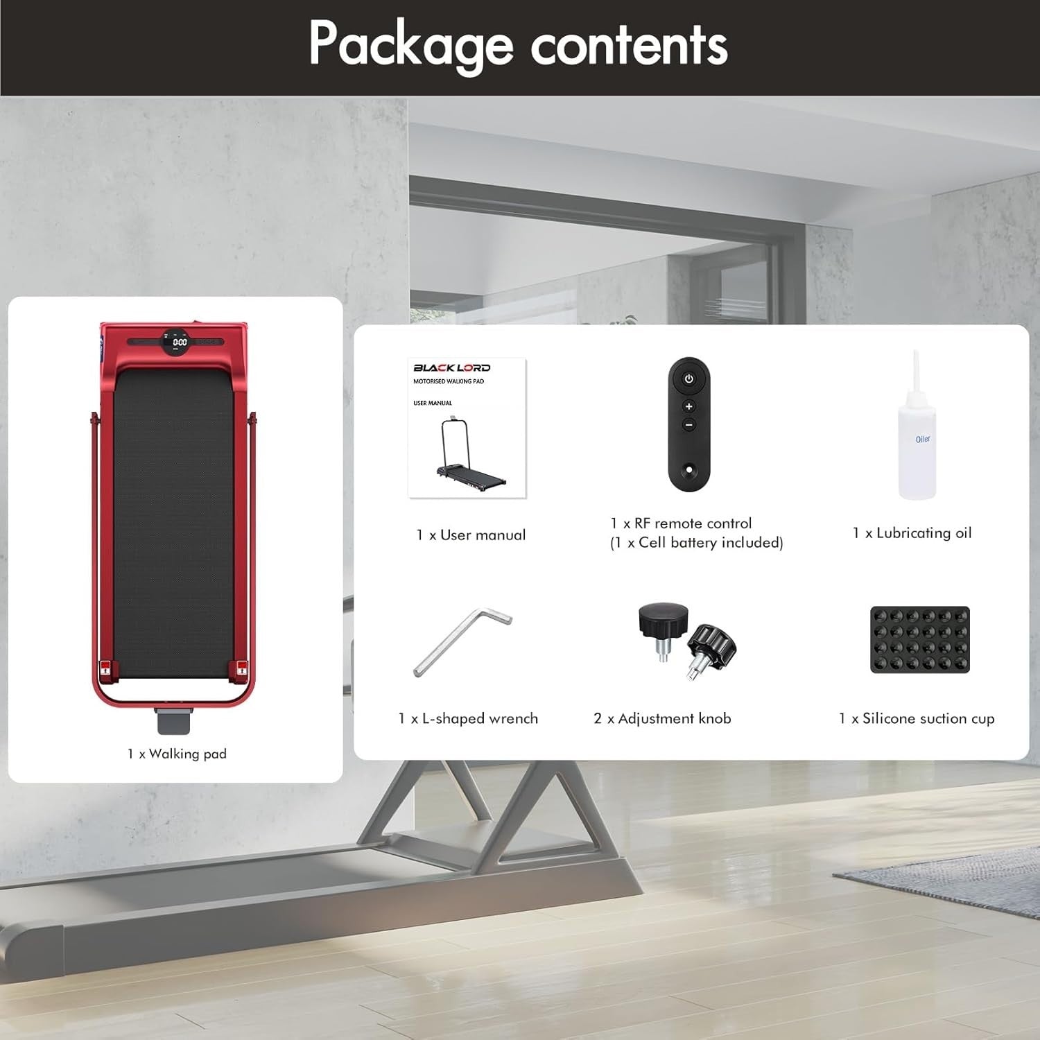 Compact Walking Pad Treadmill 9km/h Slim Under Desk Foldable Quiet Home Gym